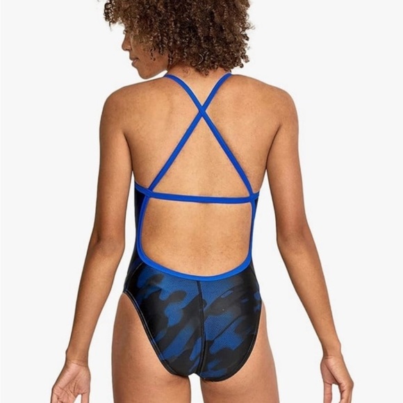 Speedo Women's Swimsuit One Piece PowerFlex Cross Back NWT 30 - Picture 4 of 11